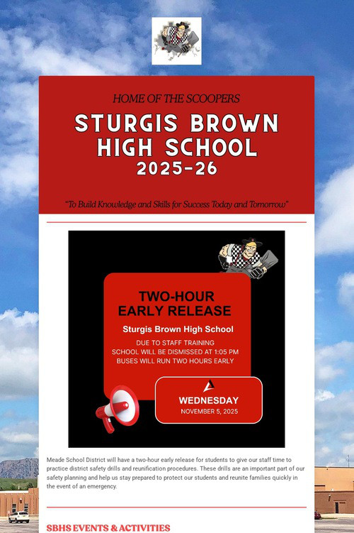 STURGIS BROWN HIGH SCHOOL