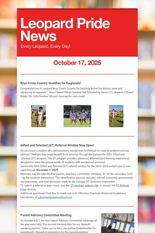 Leopard Pride News