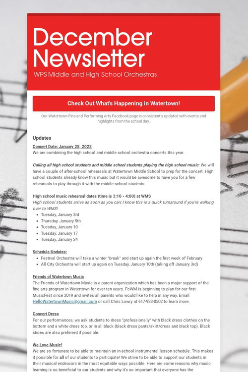 December Newsletter
