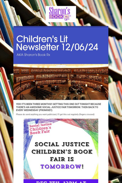 Children's Lit Newsletter 12/06/24