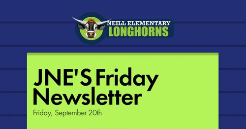 JNE'S Friday Newsletter