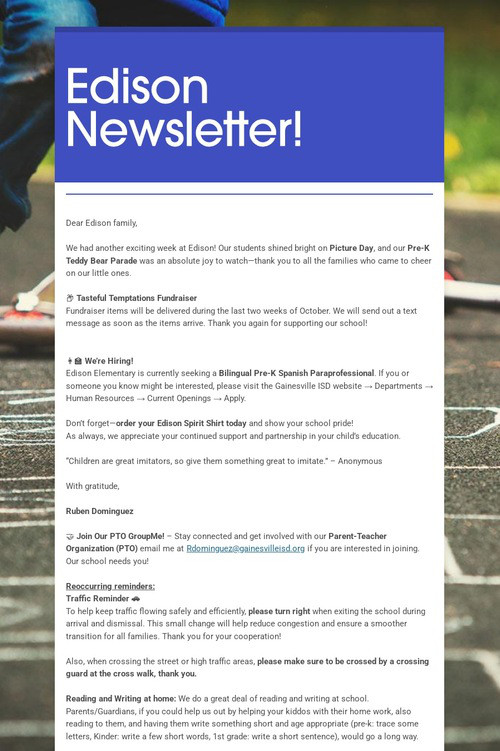 Edison Newsletter!