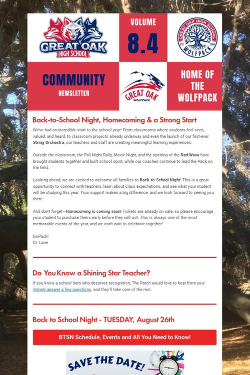 Great Oak - Newsletter Volume #5