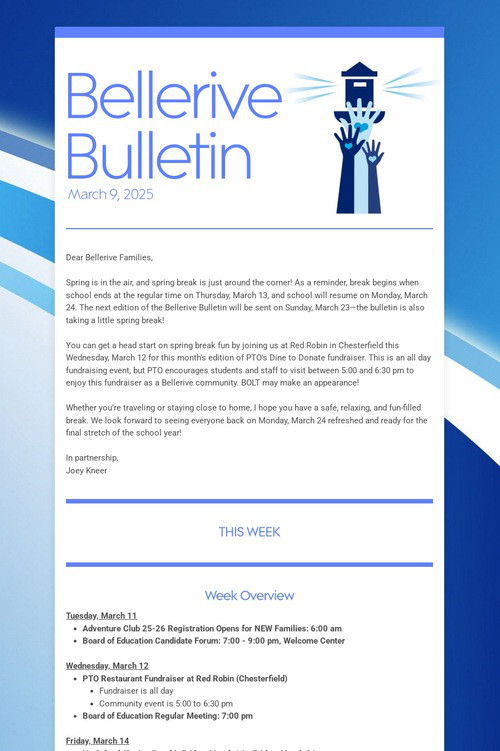 Bellerive Bulletin