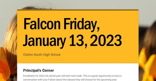 Falcon Friday, January 13, 2023