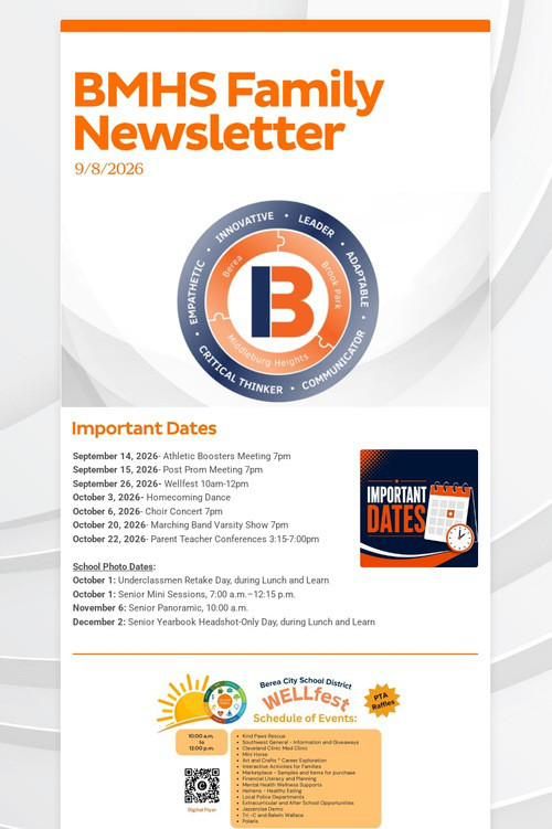 BMHS Family Newsletter