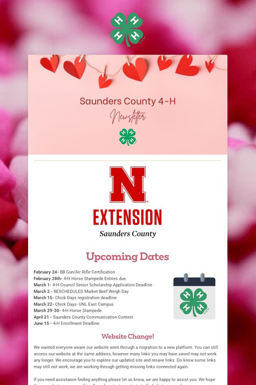 Saunders County 4-H Update