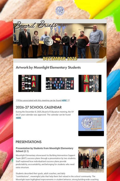 USD 231 Board Briefs