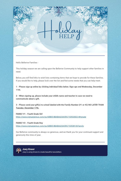 Bellerive Holiday Help