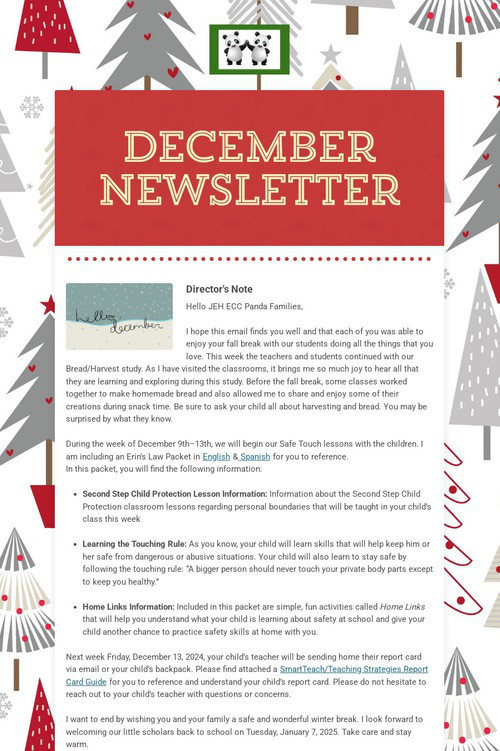 December Newsletter