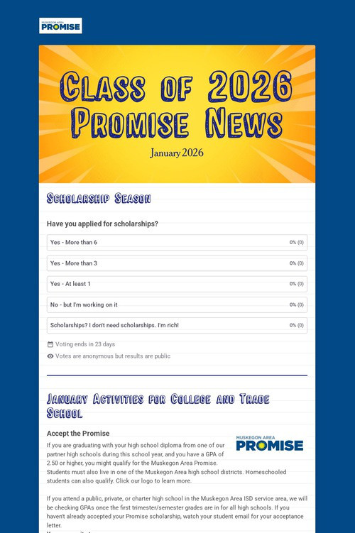 Class of 2026 Promise News
