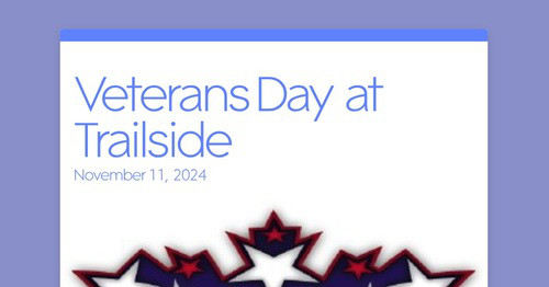 Veterans Day at Trailside