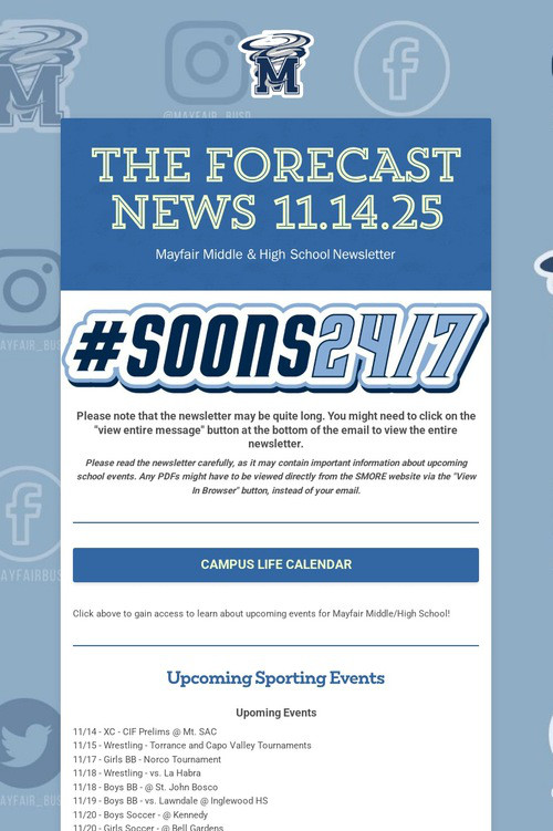 THE FORECAST News 11.14.25