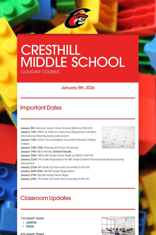 CRESTHILL MIDDLE SCHOOL