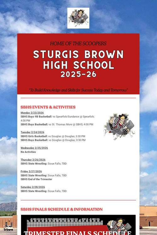 STURGIS BROWN HIGH SCHOOL