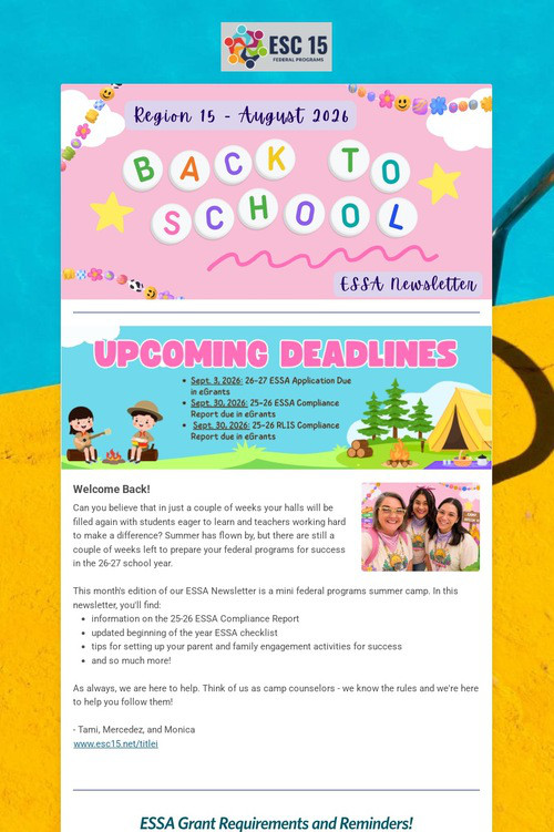 ESSA Newsletter
