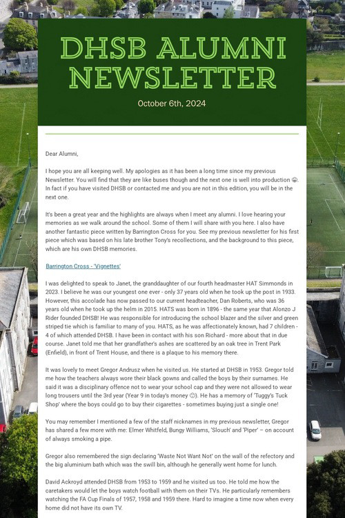 DHSB Alumni Newsletter