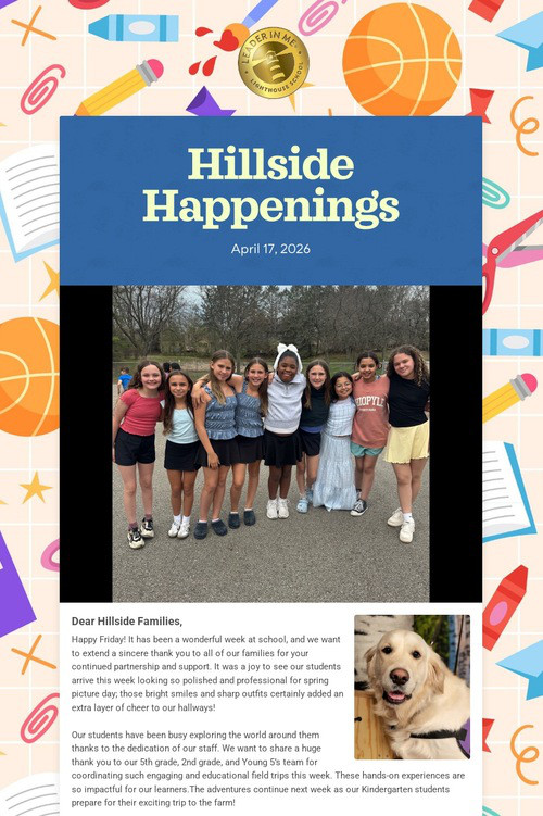 Hillside Happenings