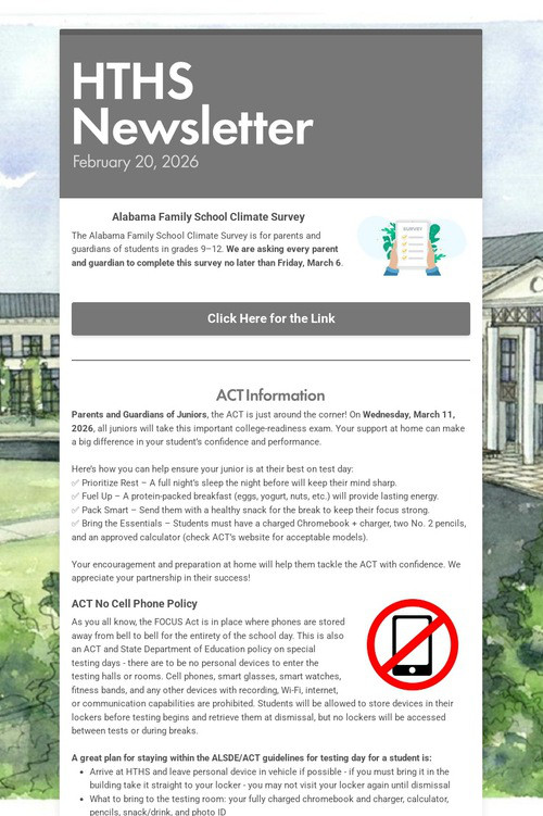 HTHS Newsletter