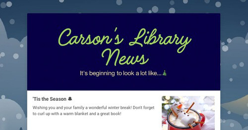 Carson's Library News