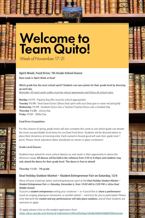 Welcome to Team Quito!