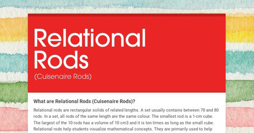 Relational Rods | Smore Newsletters