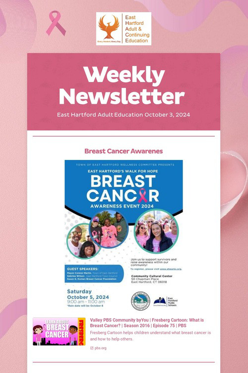 Weekly Newsletter