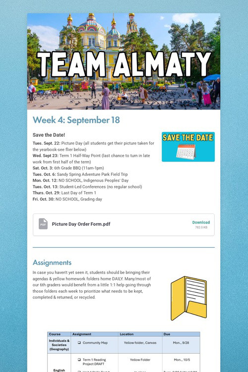 Team Almaty Week 4