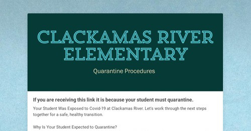 Clackamas River Elementary