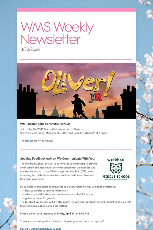 WMS Weekly Newsletter