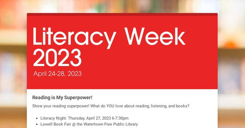 Literacy Week 2023