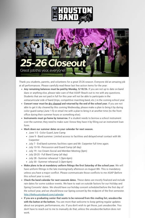 25-26 Closeout