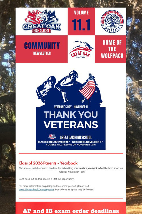 Great Oak - Newsletter Volume 11.1