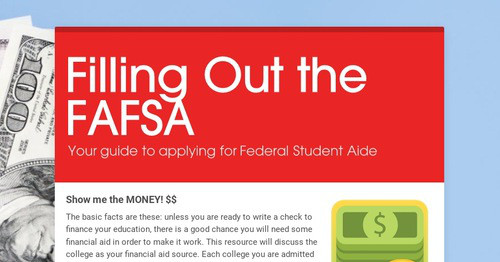 Filling Out the FAFSA