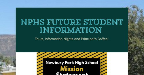 NPHS Future Student Information