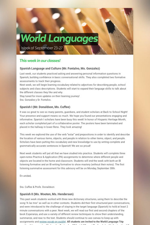 World Languages