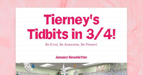 Tierney's Tidbits in 3/4!