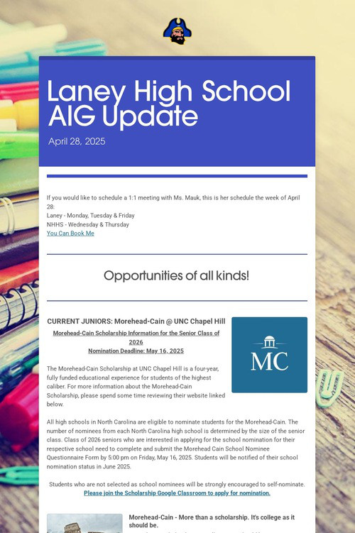 Laney High School AIG Update