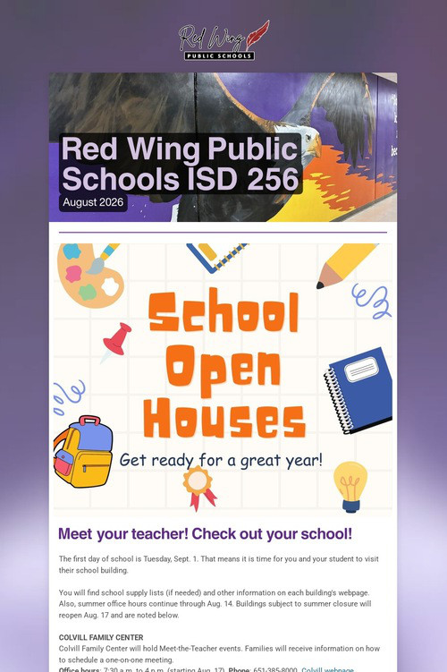Red Wing Public Schools ISD 256