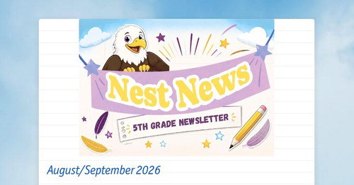 5th Grade Nest News!