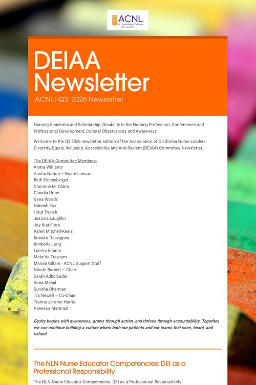 DEIAA Newsletter