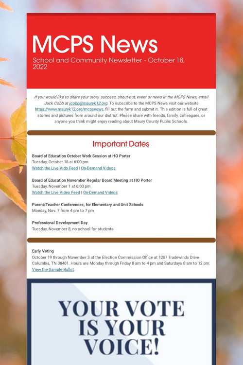 MCPS News