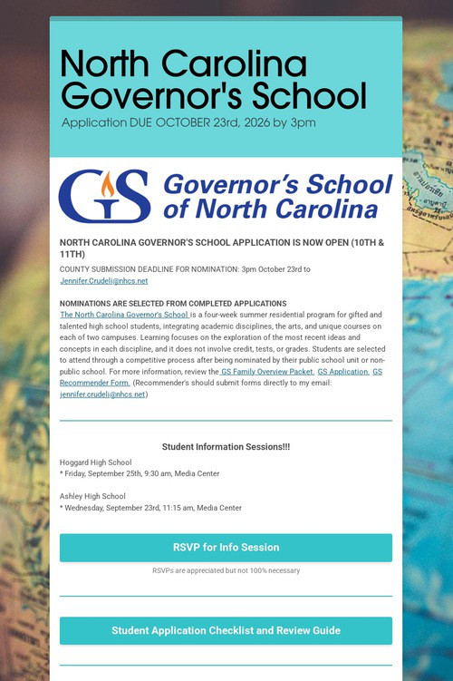 North Carolina Governor's School