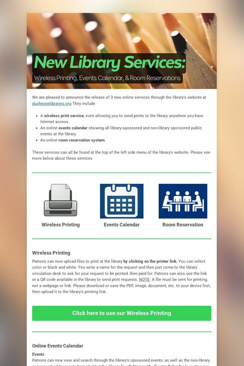 New Library Services: