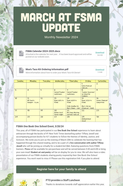 March at FSMA Update