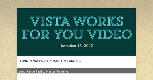 VISTA WORKS FOR YOU VIDEO