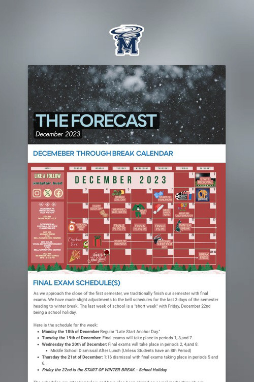 THE FORECAST