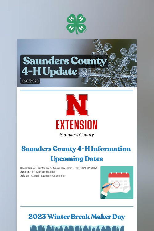 Saunders County 4-H Update