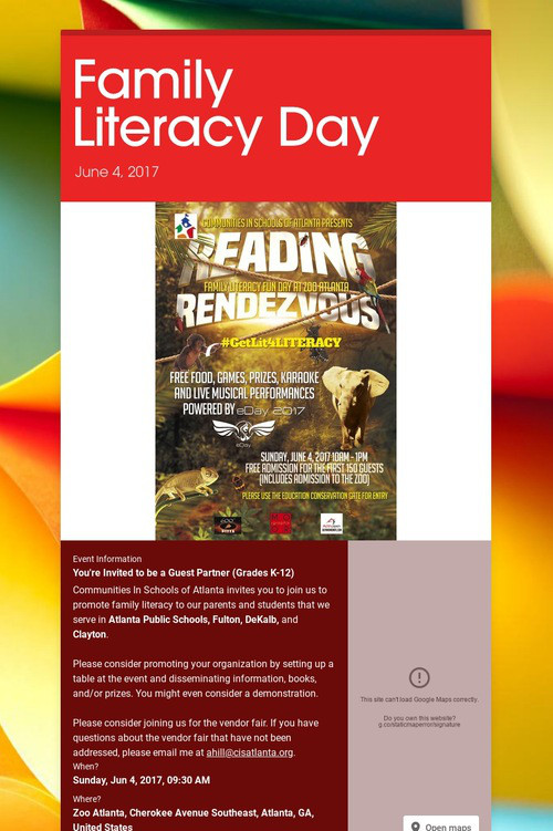 Family Literacy Day