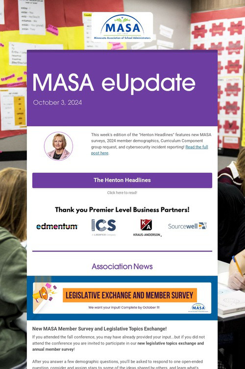 MASA eUpdate